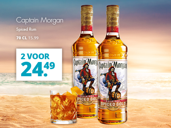 Captain Morgan Spiced Rum - 2 voor 24.49