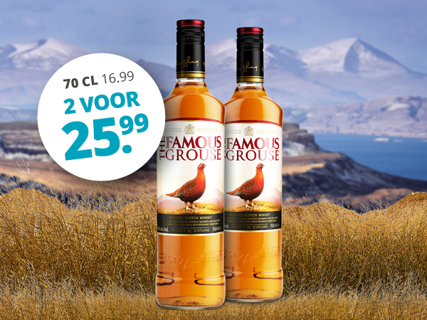 The Famouse Grouse 70 cl 2 voor 25,99