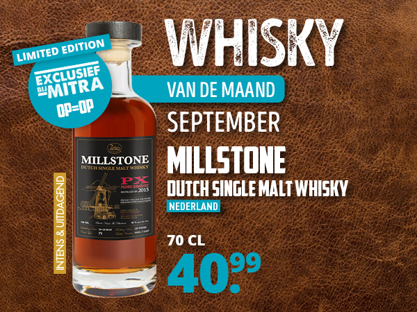 Whisky van de maand september - Millstone