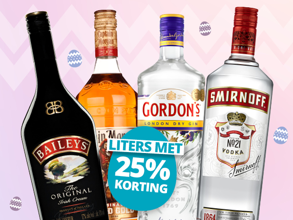 Liters met 25%korting