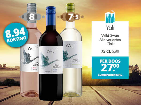 Yali Wild swan per doos 27.00