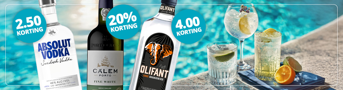Absolut vodka etc korting