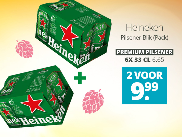 Heineken Pilsener Pack 2 voor 9.99