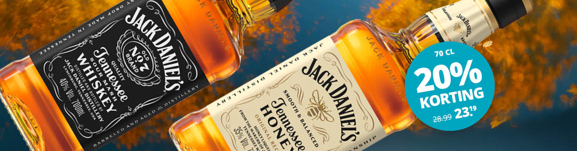 Jack Daniels 20% korting 
