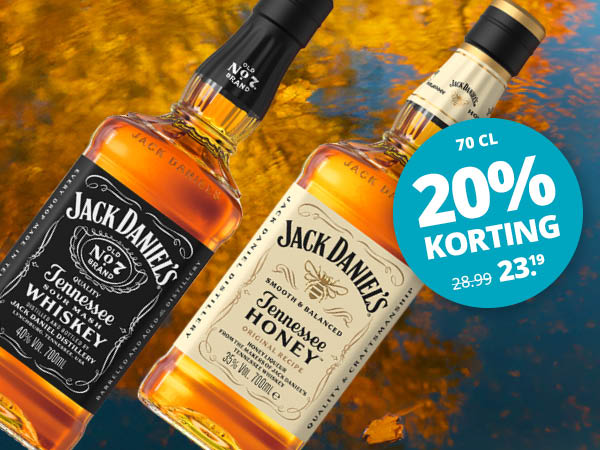 Jack Daniels 20% korting 
