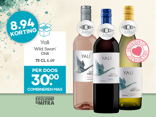 Yali Wild Swan per doos 30.00