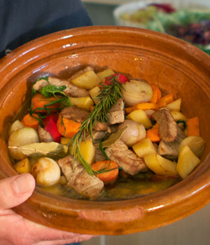 Budels kalfsstoofpotje bereid met Budels Goudblond