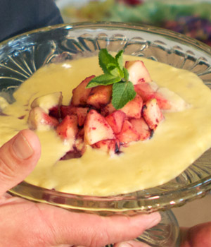 Sabayon bereid met Hertog Jan Weizener