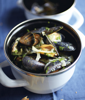 Moules marinières  Mosselen met witte wijn