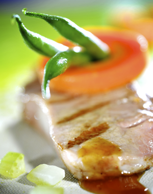 Lamskoteletjes  met sperzieboontjes en wortelen