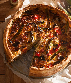 Lente quiche met asperges