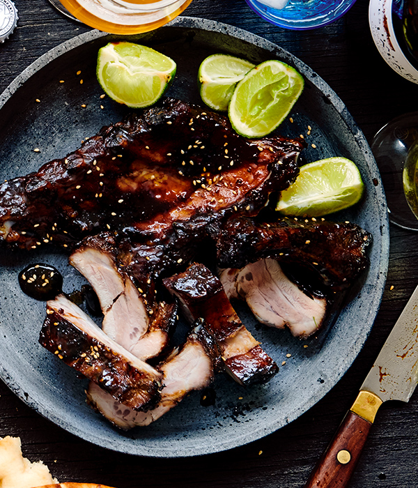 Spareribs in ketjap-limoen-marinade 