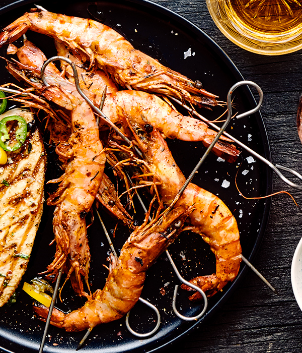 BBQ-garnalen 