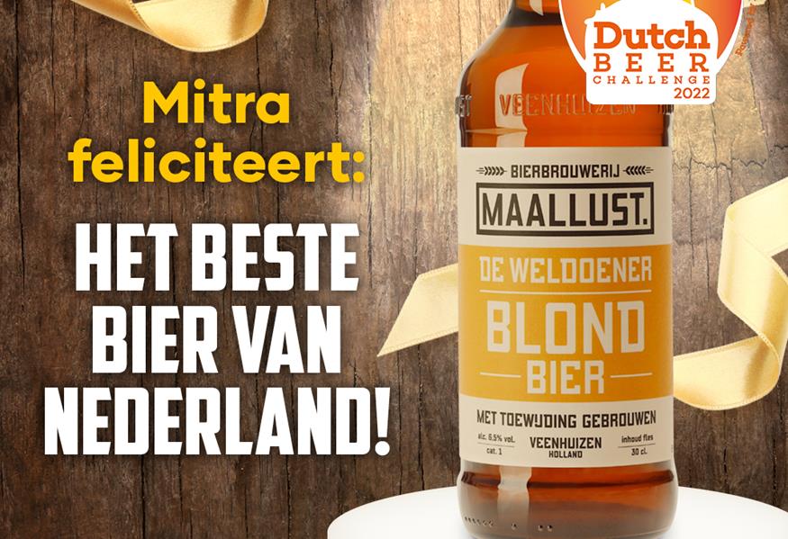 De Weldoener van Brouwerij Maallust is Beste Bier van Nederland 2022