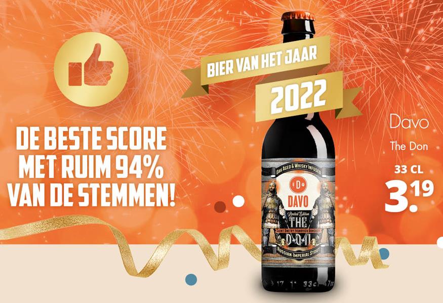The Don van DAVO winnaar Bier van het Jaar 2022