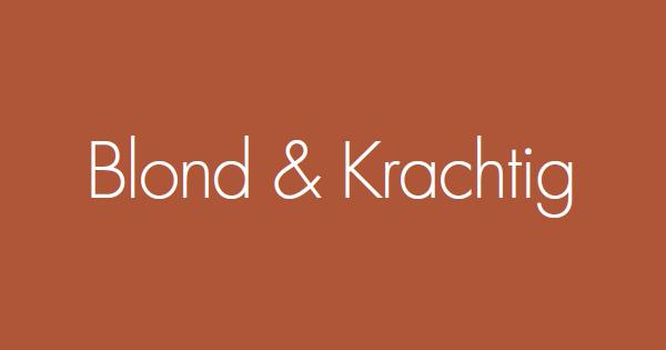 Blond & Krachtig