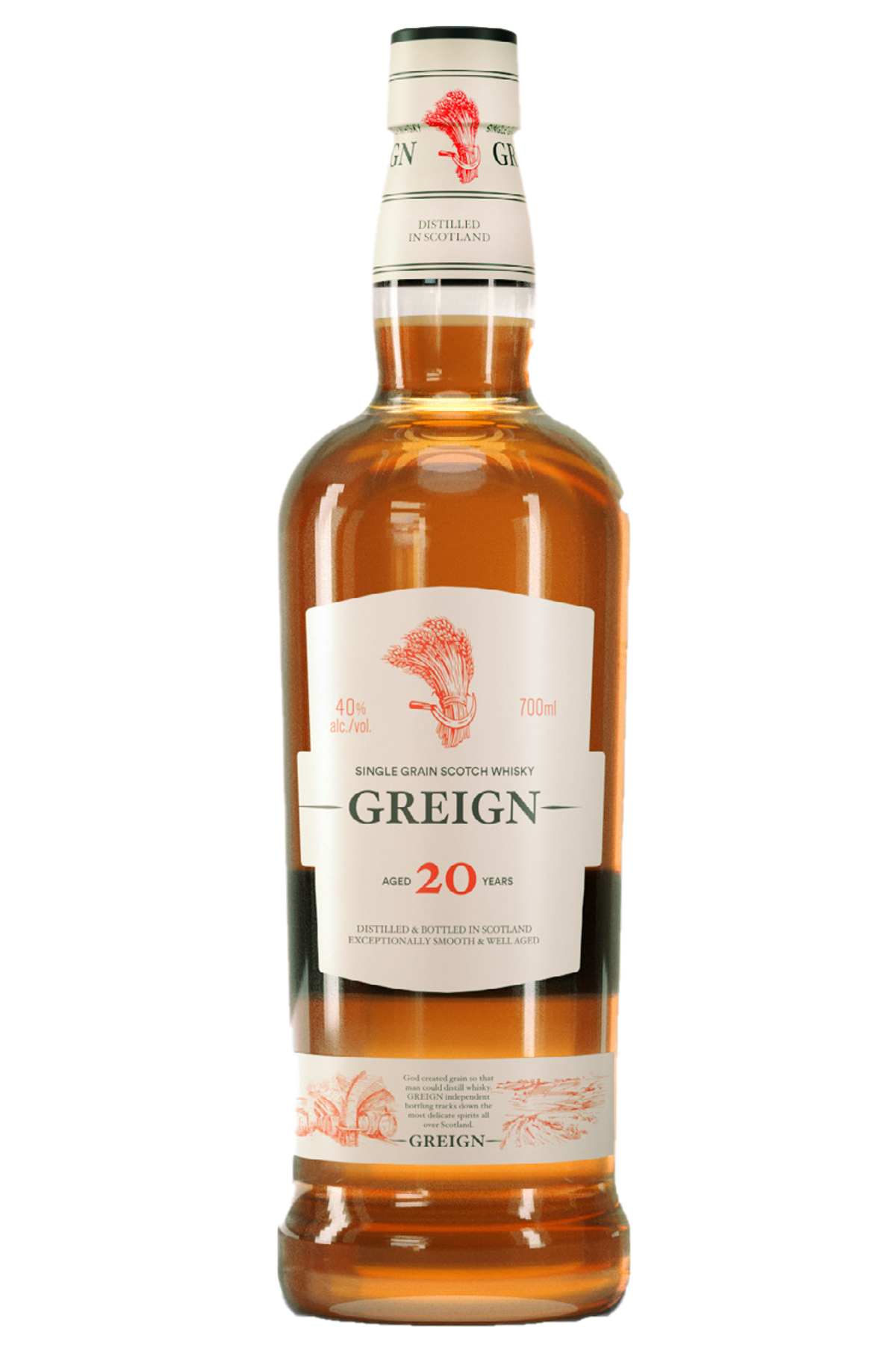 Greign 20 Yrs Single Grain Whisky | Mitra Drankenspeciaalzaken