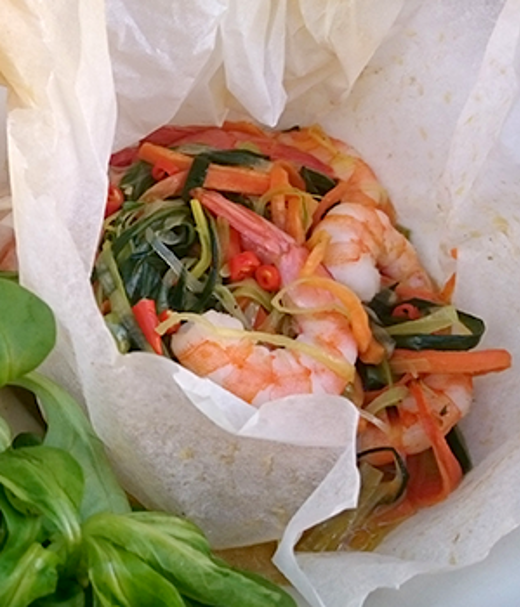 Scampi Parcels Gamba pakketjes met Talisker