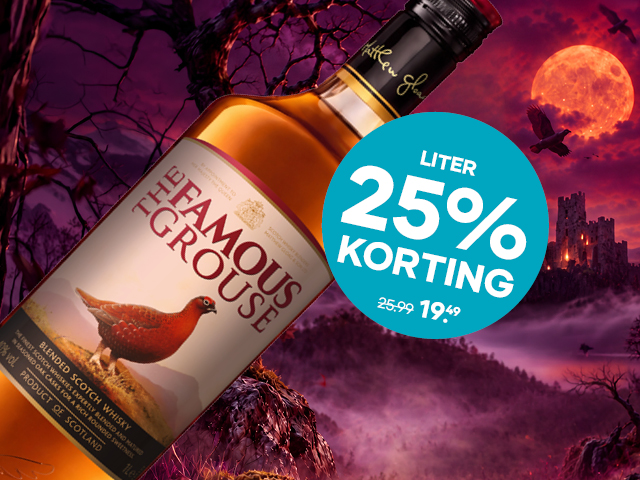Famouse Grouse 25% korting