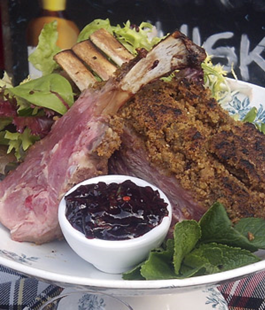 Lamsvlees met mintsaus