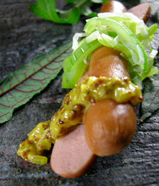 Runderworstjes met mosterd- en biersaus