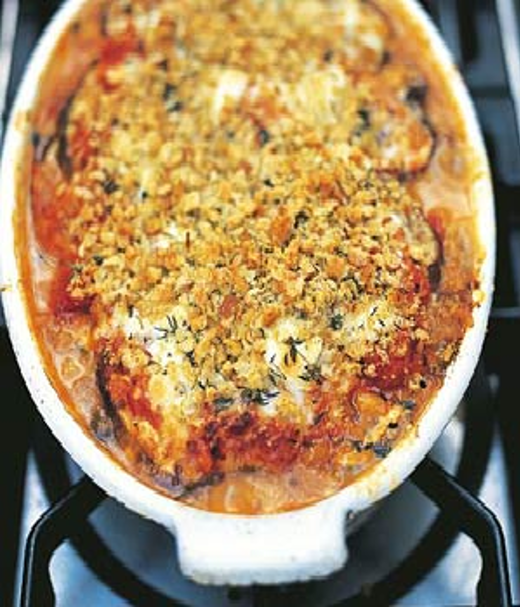 Melanzane alla parmigiana met aubergines