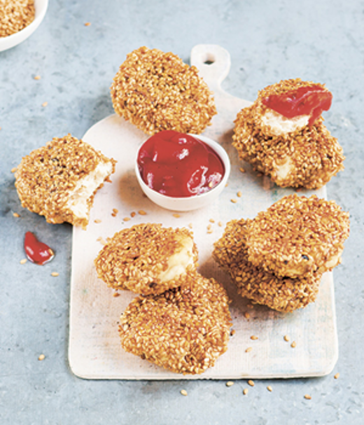Nuggets met sesamzaad 