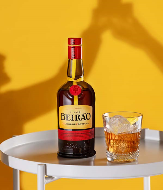 Licor Beirão on the rocks
