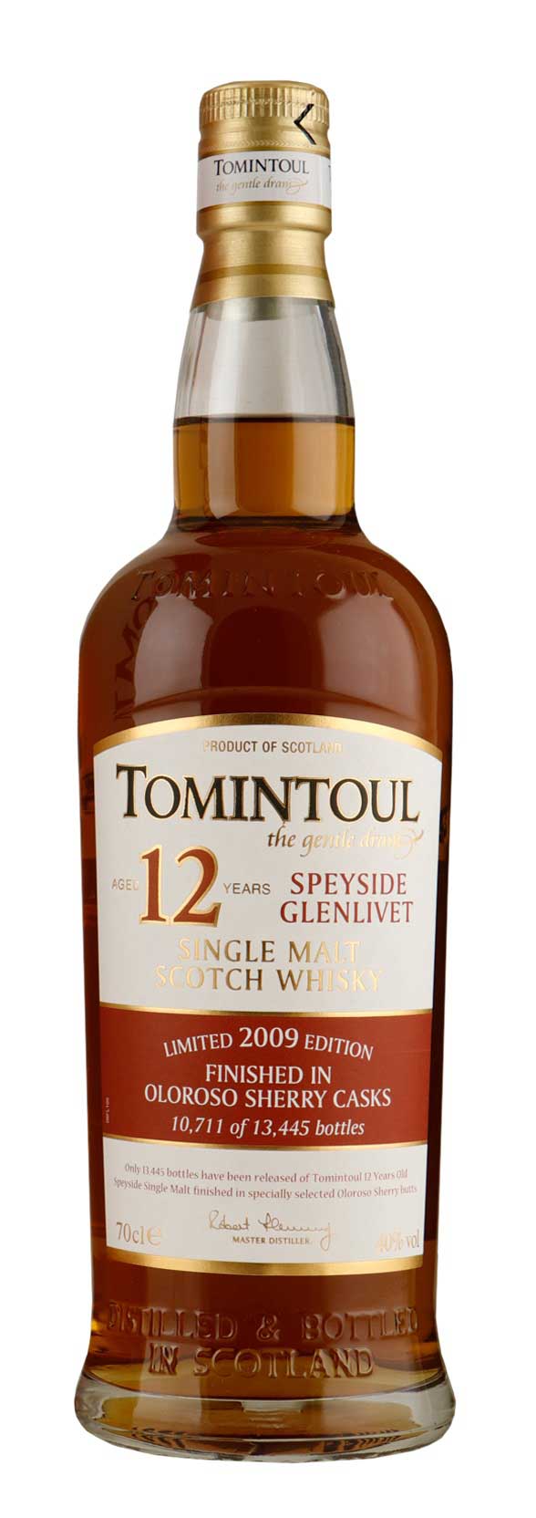 ウイスキー TOMINTOUL 12 Years Old 1L 43% Tomintoul 12 Yrs Oloroso Malt | Mitra Drankenspeciaalzaken