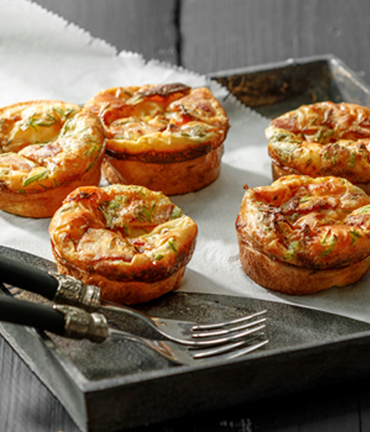 Spek & eimuffin met rozemarijn