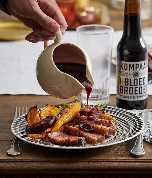 Eendenfilet met rozemarijn-portsaus