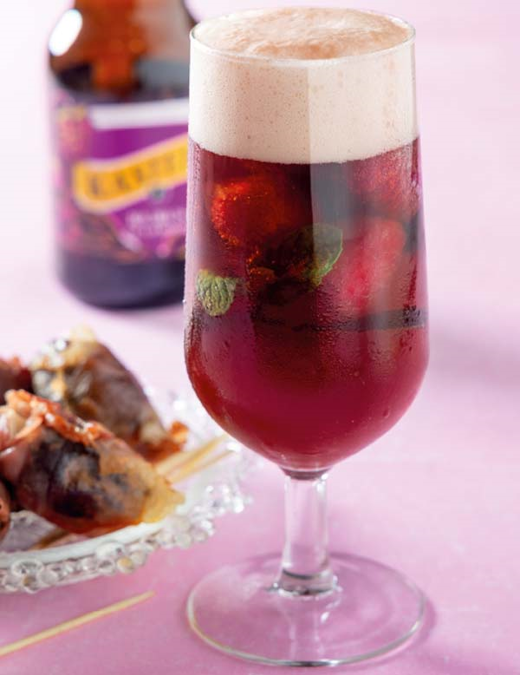 Biercocktail Kasteel Rubus Framboise