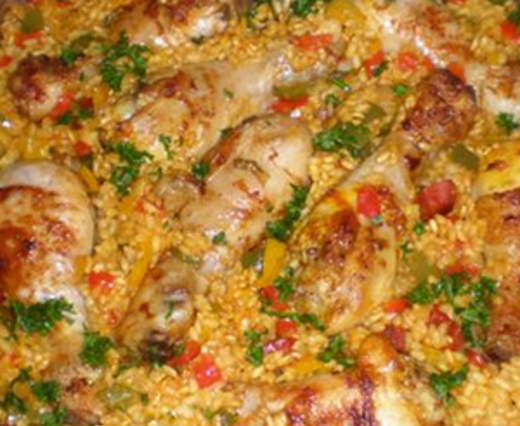 Paella van het Spaanseland met Konijn en Kip