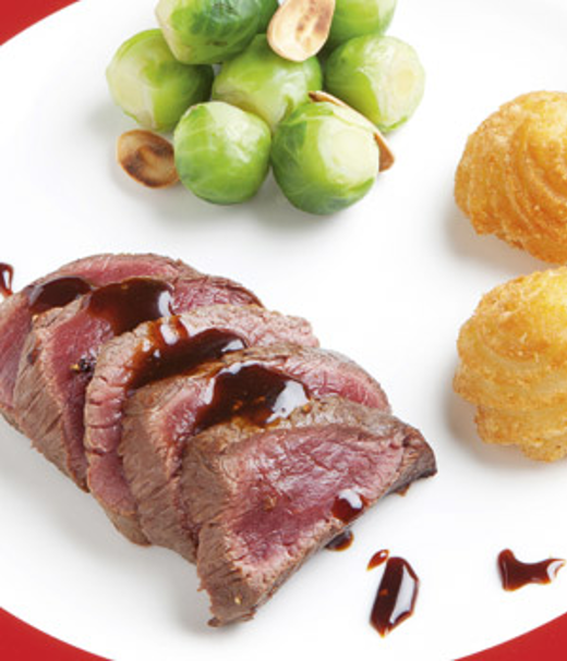 Reebiefstuk met cognactijmsaus