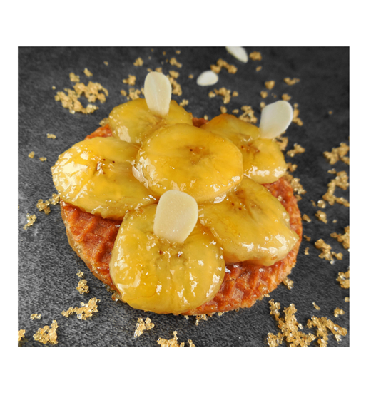 Banaan met stroopwafel