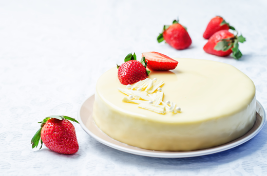 White chocolate cheesecake 