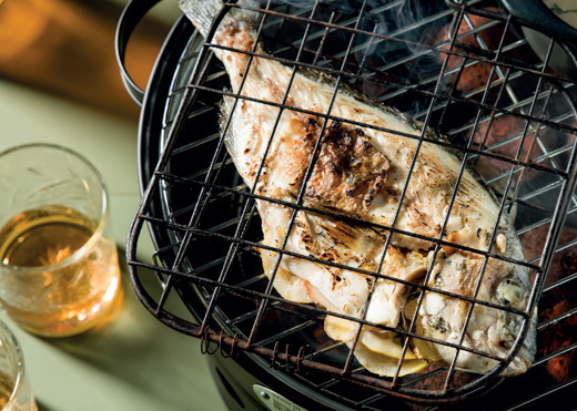 Dorade met  rum-kokos-chilisaus 