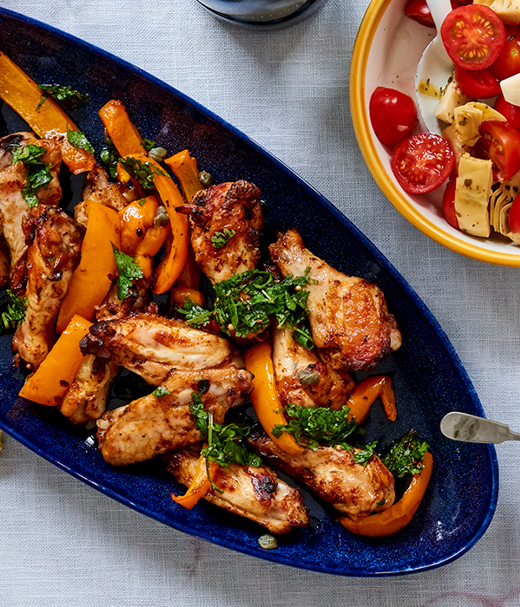 Marokkaans gekruide kipvleugeltjes 