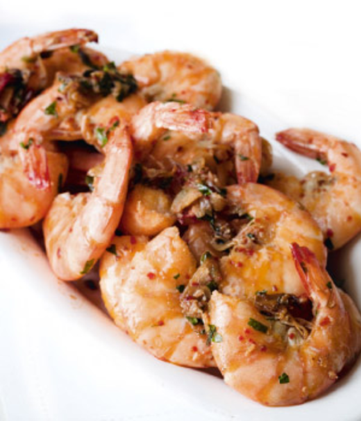 Knoflookgarnalen tapas