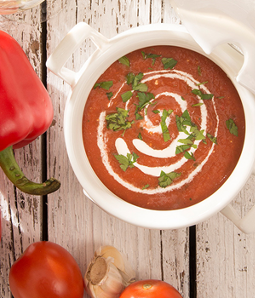 Koude pomodori soep 