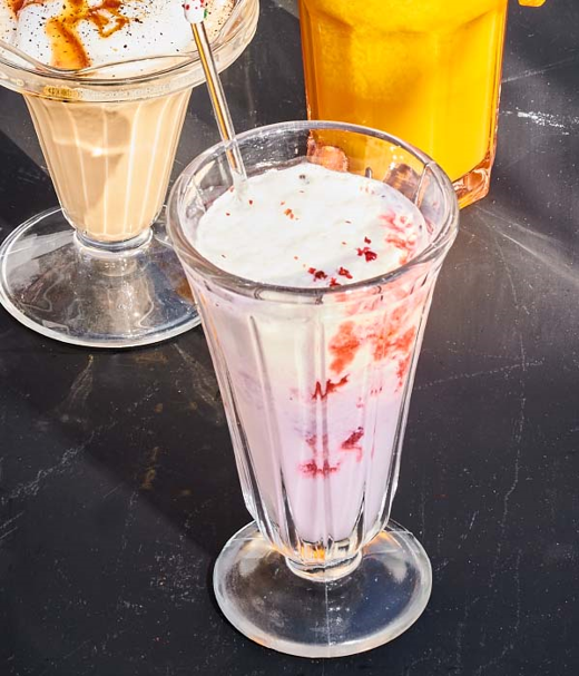 Caramel bourbon milkshake